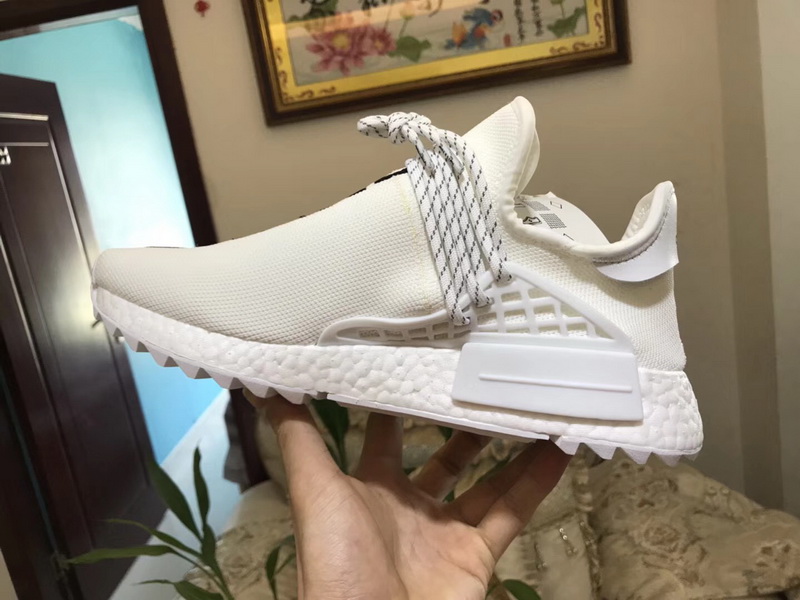 Authentic Chanel x Pharrell x Adidas Originals Hu NMD White